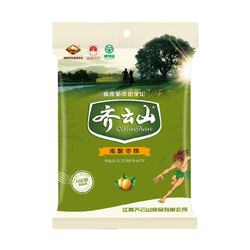 QIYUNSHAN  candied jujube cake  Wild Sweet and Sour Snacks  sour and sweet snack