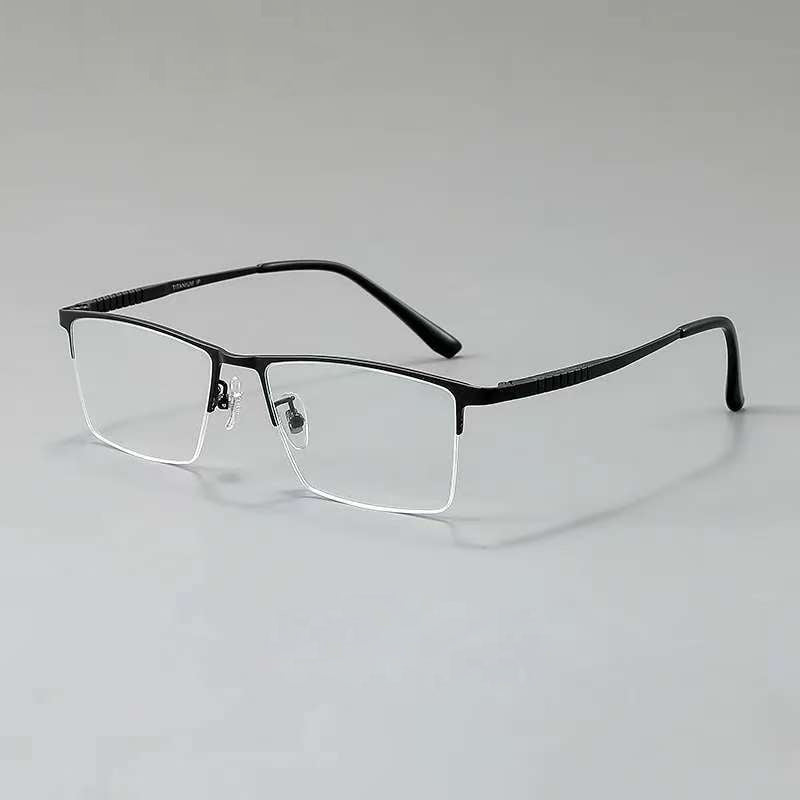 NIXIN Designer models imported pure titanium plate ultra-light glasses frames for men and women（Products can be customized, price ask customer service）Anti-blue light radiation color changing anti-fog half frame