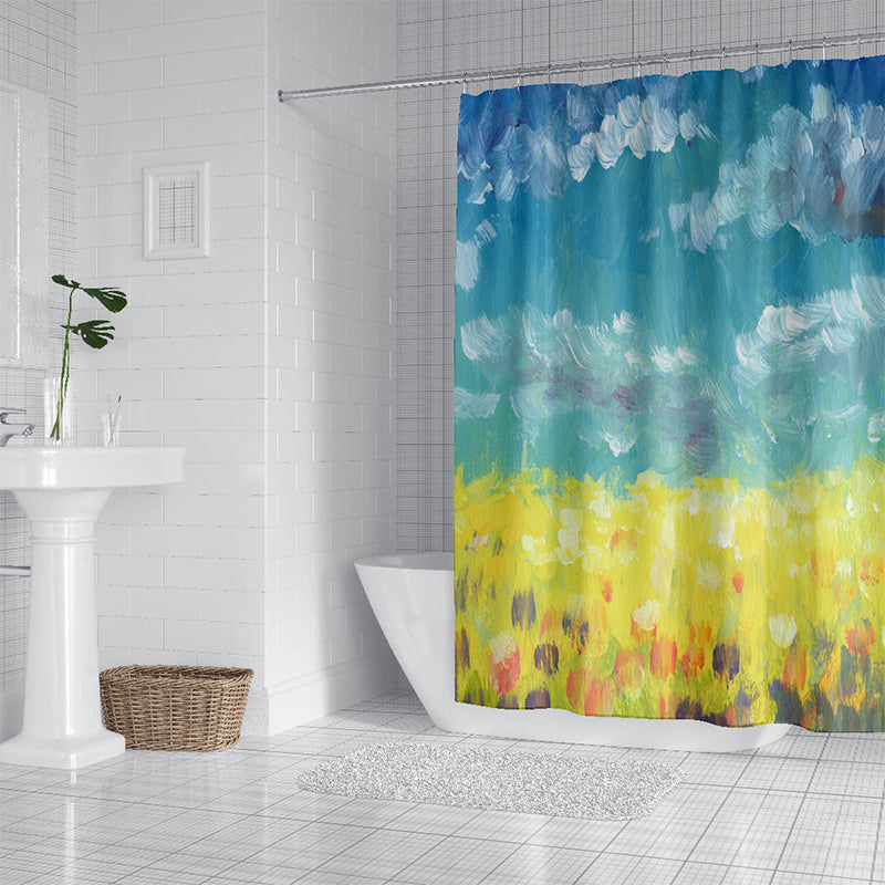 ZHENGYANG Shower curtain 5（Ask customer service for specific prices） Partition curtain light luxury high-grade thick shower curtain