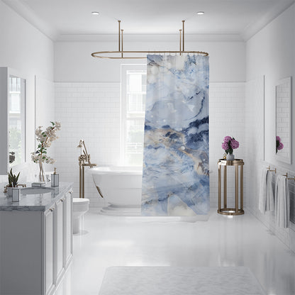 ZHENGYANG Shower curtain 8（Ask customer service for specific prices） Dry and wet separation perforation-free screen