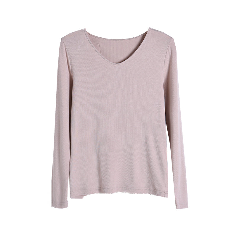 YUANRAN Yuanran women's heating underwear  Solid color skin-friendly cotton thickening