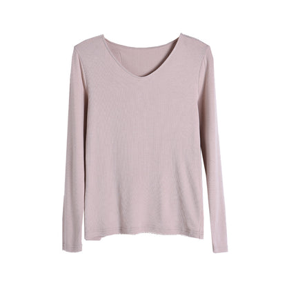 YUANRAN Yuanran women's heating underwear  Solid color skin-friendly cotton thickening