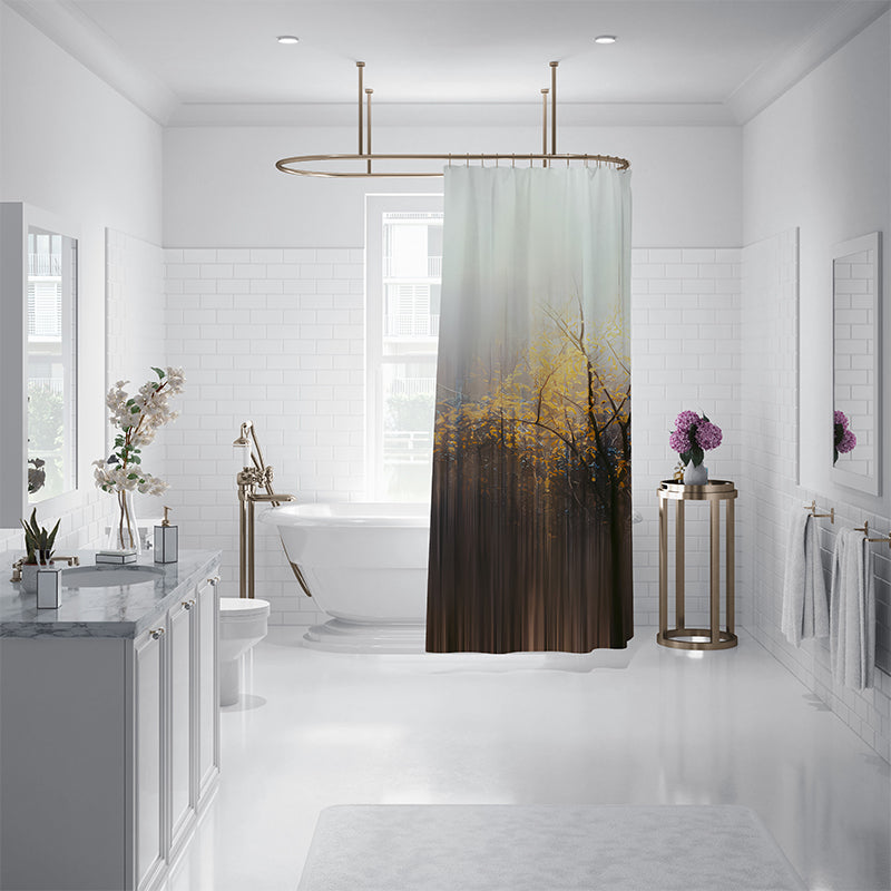 ZHENGYANG Shower curtain 10（Ask customer service for specific prices）  Waterproof and mildew resistant folding