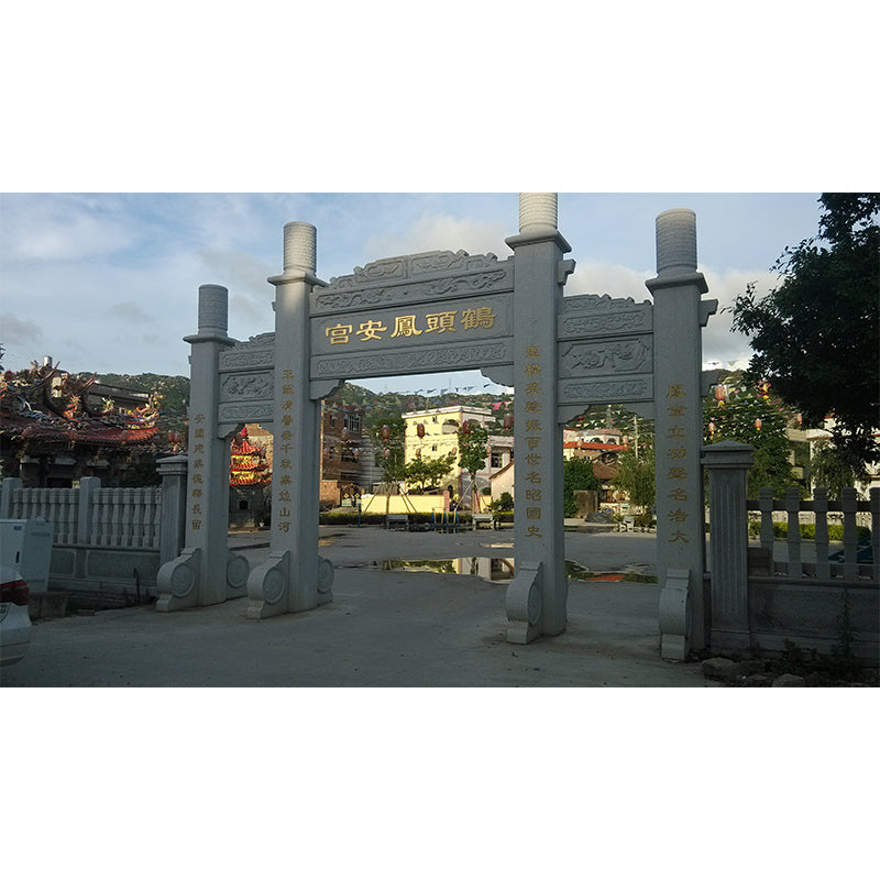 XIEXIN Stone archway, three doors（Ask customer service for specific prices）