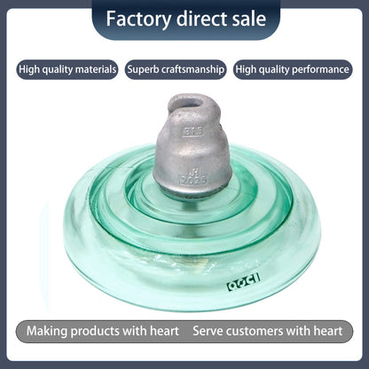 QOCI ELECTRIC 120KN anti-fouling tempered glass insulator U120bp（Starting from 1000，Specific price consulting customer service）Anti-Pollution glass Insulator