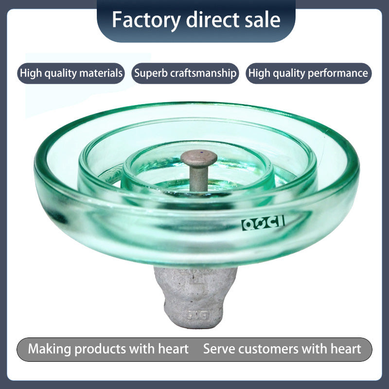 QOCI ELECTRIC 120KN anti-fouling tempered glass insulator U120bp（Starting from 1000，Specific price consulting customer service）Anti-Pollution glass Insulator