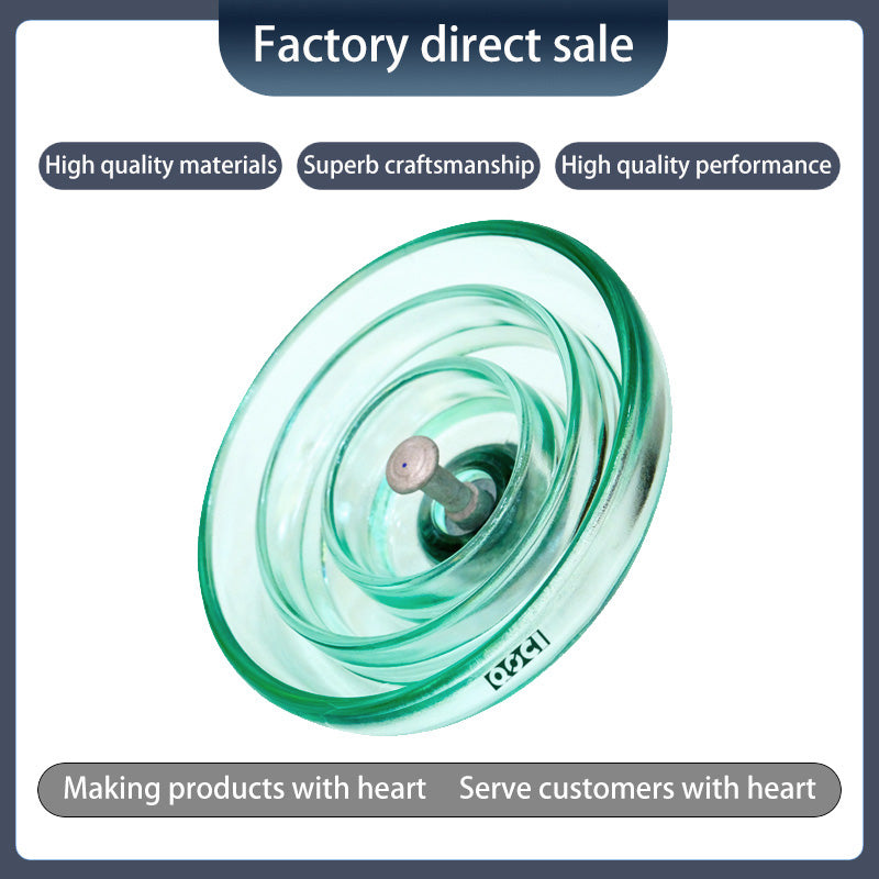 QOCI ELECTRIC 120KN anti-fouling tempered glass insulator U120bp（Starting from 1000，Specific price consulting customer service）Anti-Pollution glass Insulator