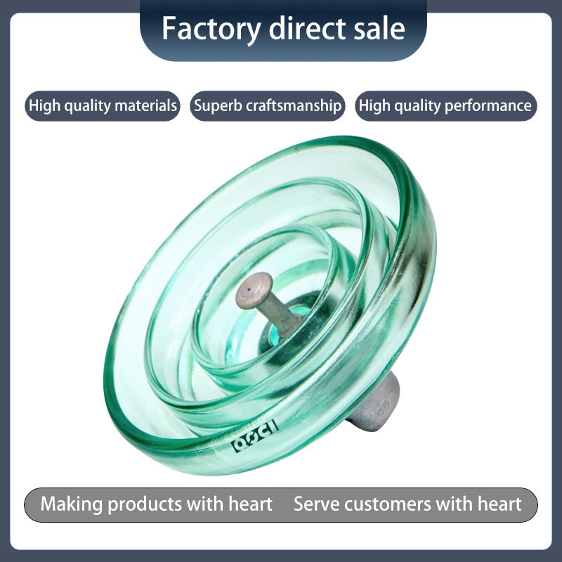 QOCI ELECTRIC 120KN anti-fouling tempered glass insulator U120bp（Starting from 1000，Specific price consulting customer service）Anti-Pollution glass Insulator