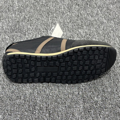 YONGJIA Spring new leather head layer cowhide fashion single shoes men's shoes All match flat comfortable sports casual shoes (85835-61)  Low top non-slip soft sole