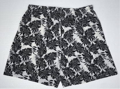 XINHUARUI Plus-size beach shirt Printed shirt  Black and white