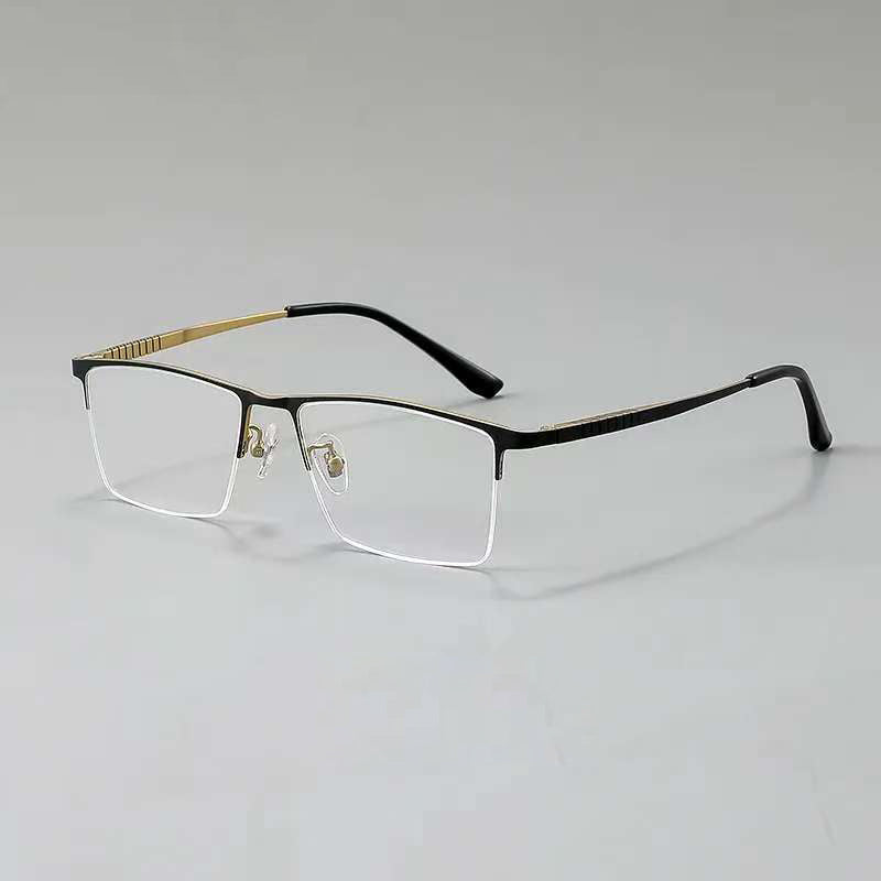 NIXIN Designer models imported pure titanium plate ultra-light glasses frames for men and women（Products can be customized, price ask customer service）Anti-blue light radiation color changing anti-fog half frame