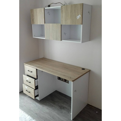HUIBANG Simple Luxury Series MULTI-PARTITION DESIGN DESK（Products can be customized, price ask customer service）Multi-partition design desk  Large capacity storage drawer doors