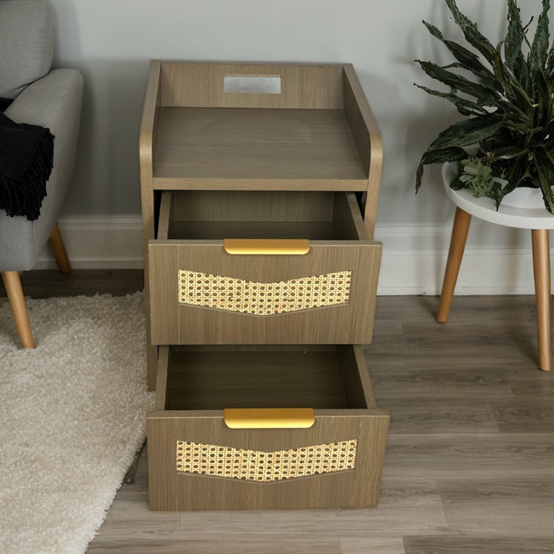TONGLI bedside table（Ask customer service for specific prices）Solid wood three drawer nightstand  Storage Cabinet Mini Bedside