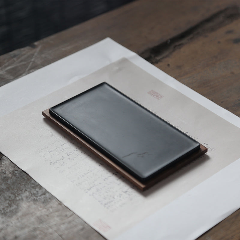 XUANYAN Flagship portable inkstone  Hui Xin Zhai natural stone Duaninkstone