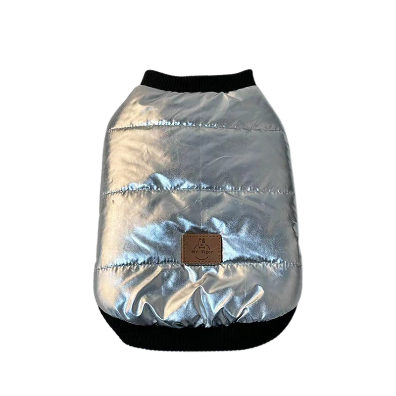 CHAOHUA Silver-colored cotton coat   Winter Warmth Cotton Jacket  Double-sided fleece vest
