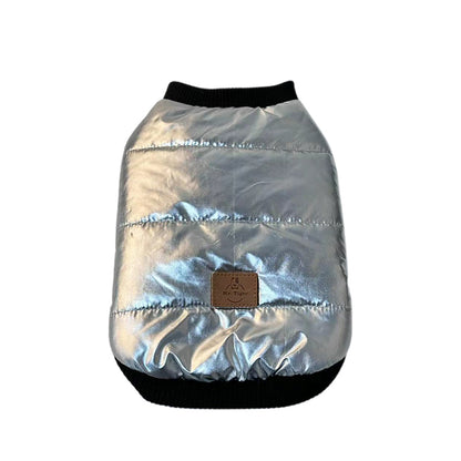 CHAOHUA Silver-colored cotton coat   Winter Warmth Cotton Jacket  Double-sided fleece vest