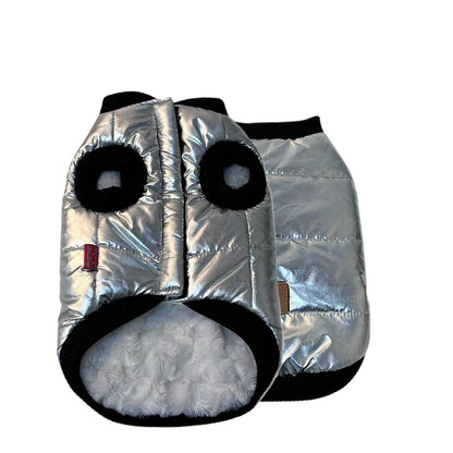 CHAOHUA Silver-colored cotton coat   Winter Warmth Cotton Jacket  Double-sided fleece vest