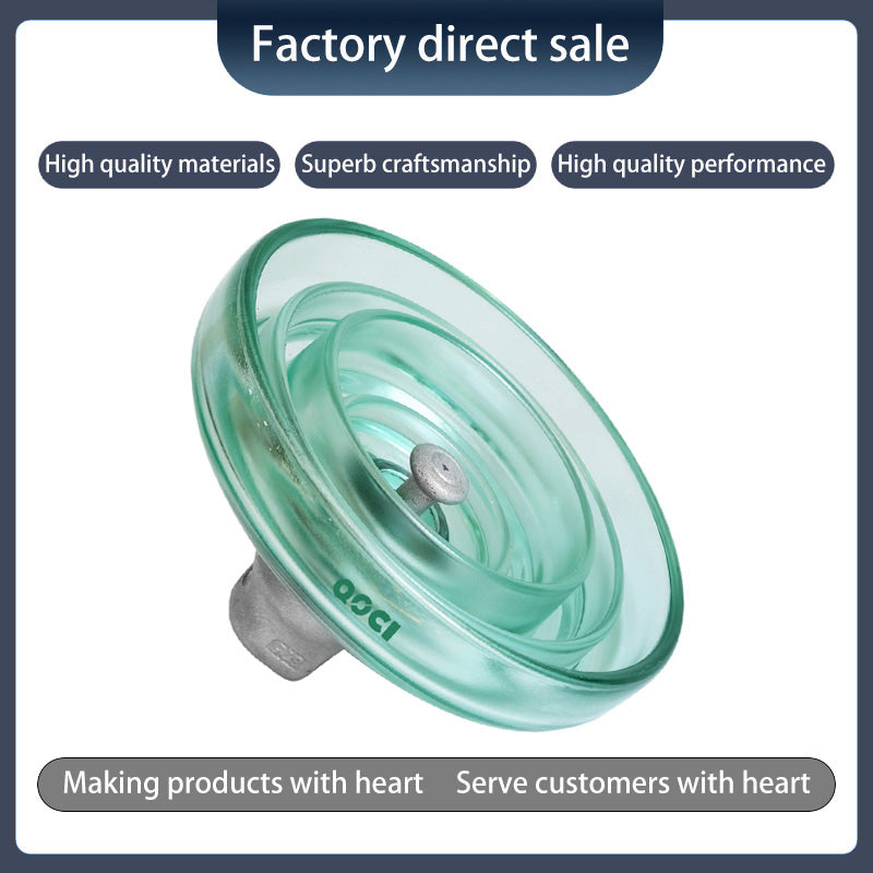 QOCI ELECTRIC 160KN anti-fouling tempered glass insulator U160bp（Starting from 1000，Specific price consulting customer service）Anti-Pollution glass Insulator