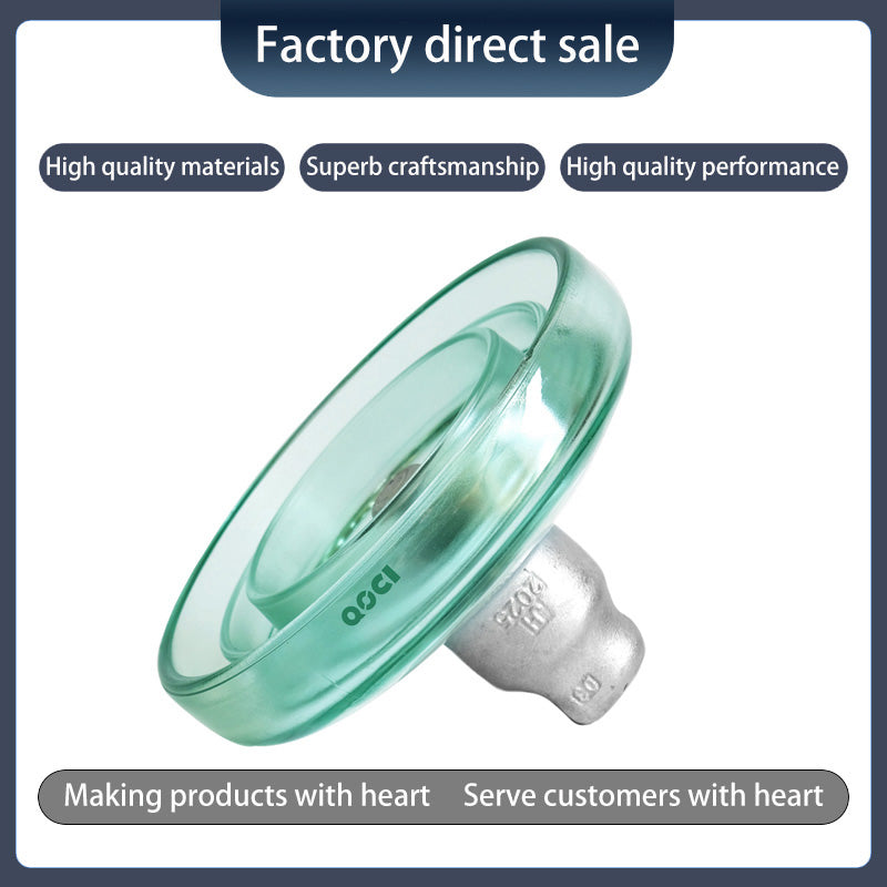 QOCI ELECTRIC 160KN anti-fouling tempered glass insulator U160bp（Starting from 1000，Specific price consulting customer service）Anti-Pollution glass Insulator