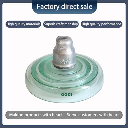 QUANXIN 160KN anti-fouling tempered glass insulator U160bp（Ask customer service for specific prices）Pin insulator  Power Tower