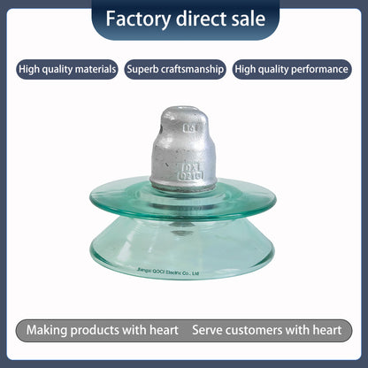 QUANXIN Double Umbrella Tempered Glass Insulators（Ask customer service for specific prices）Insulators double umbrella  Low-voltage insulators