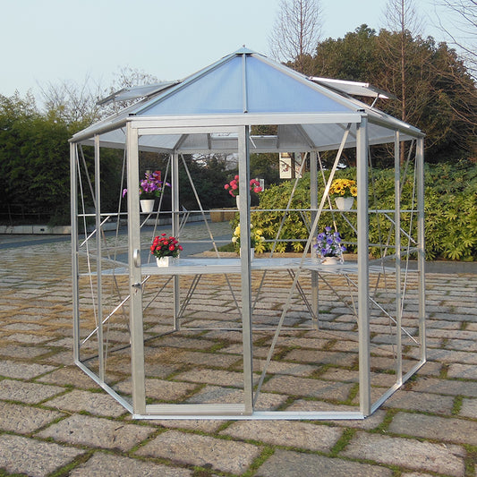 Growell  Hexagonal Greenhouse Outdoor only Mobile flower stand Waterproof and breathable