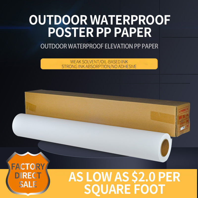 YIXING Outdoor weak solvent poster PP（Ask customer service for specific prices）Waterproof PP Poster  Outdoor PP material